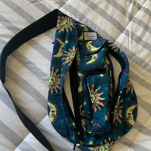 KAMO Chest Sling Shoulder Backpack- Sun and Moon pattern